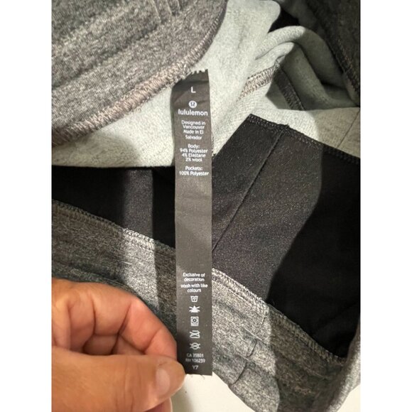 Lululemon Mens Large Heathered Gray Jogger Sweatpants - Picture 8 of 16